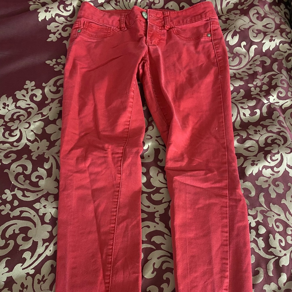 Red jeans